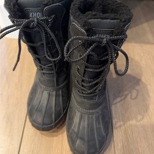 Khombu Black Winter Boots
